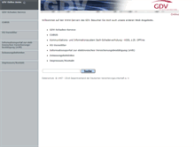 Tablet Screenshot of gdv-online.de